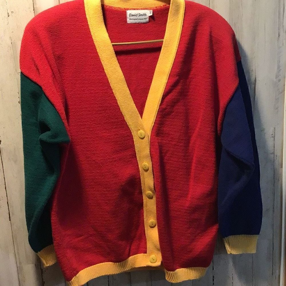 Sweater vintage David Smith varsity sweater size medium